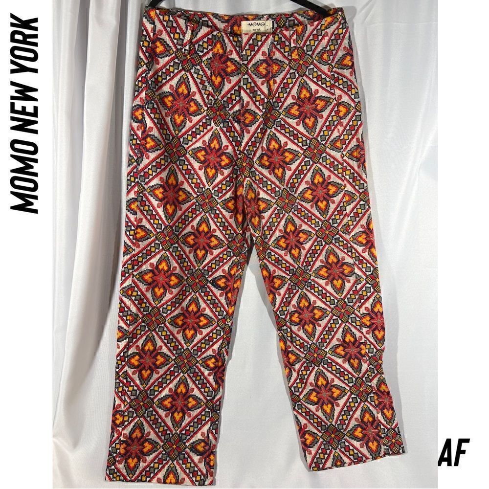 MOMO NEW YORK NEEDLE WORK TROUSERS NEW LARGE